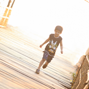 Young Child with Asthma Running